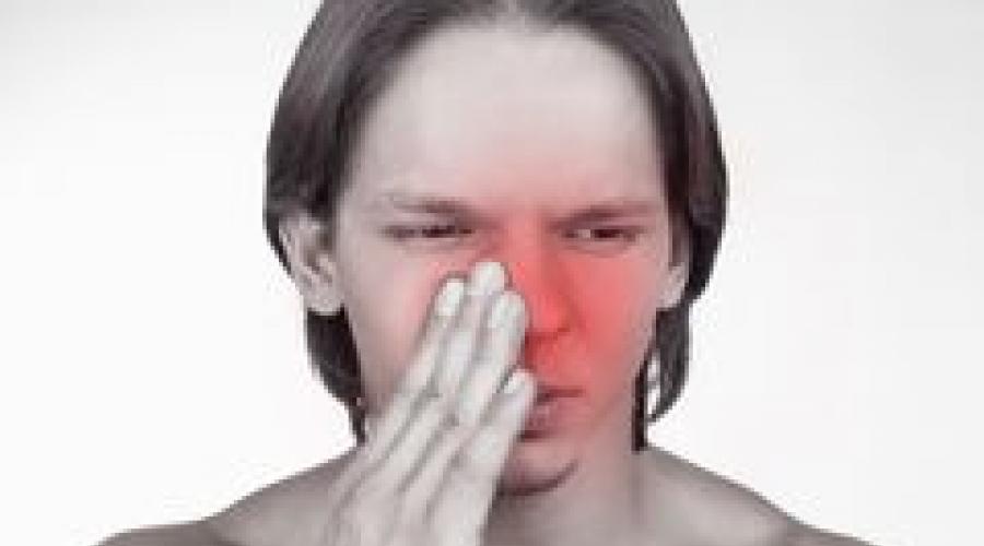 Болит корень носа. Болит нос внутри: возможные заболевания