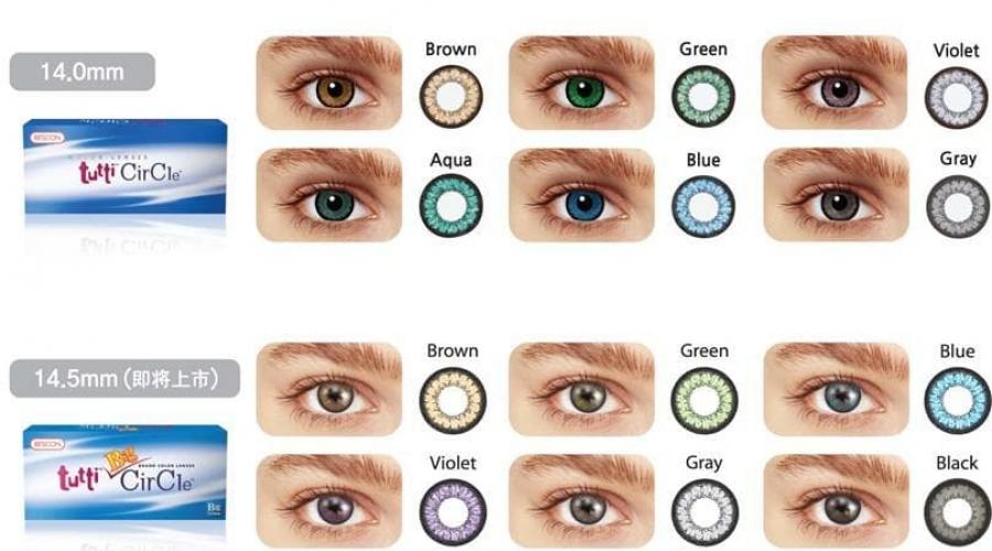 Цветные линзы — до и после. Цветные линзы для глаз: фото, цена, как выбрать, где заказать Специфика режима ношения