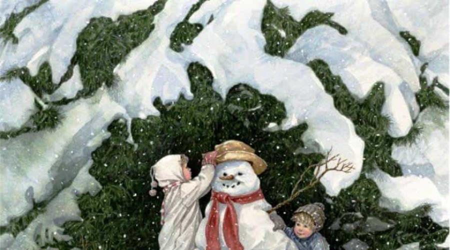 Снеговик — Ганс Христиан Андерсен. Сказка на ночь про Снеговика