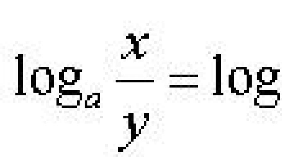 Выражения содержащие логарифмы. Основные формулы натуральных логарифмов
