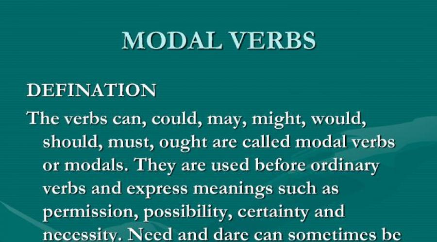 Сколько модальных глаголов в английском. Модальные глаголы в английском языке: правила, особенности, примеры