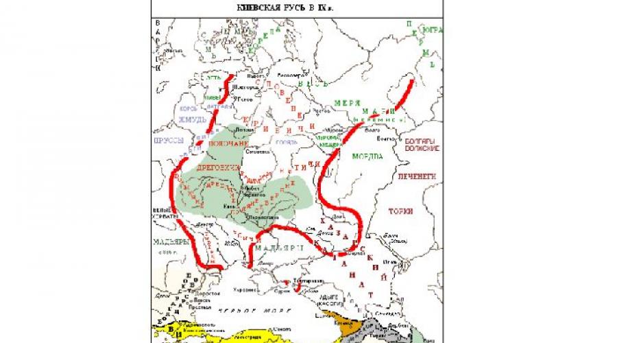 Первые киевские князья (IX — Середина X в.). Первые правители Руси
