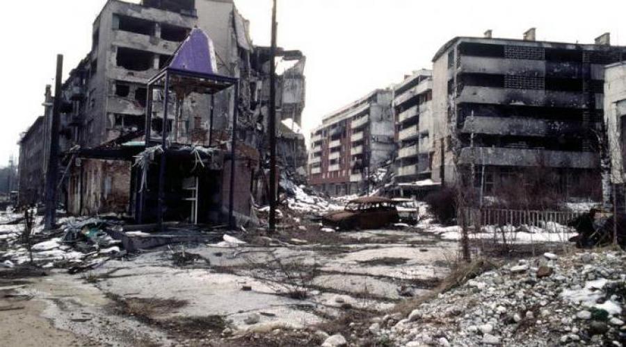 Часть бывшей югославии. Разделение югославии на государства